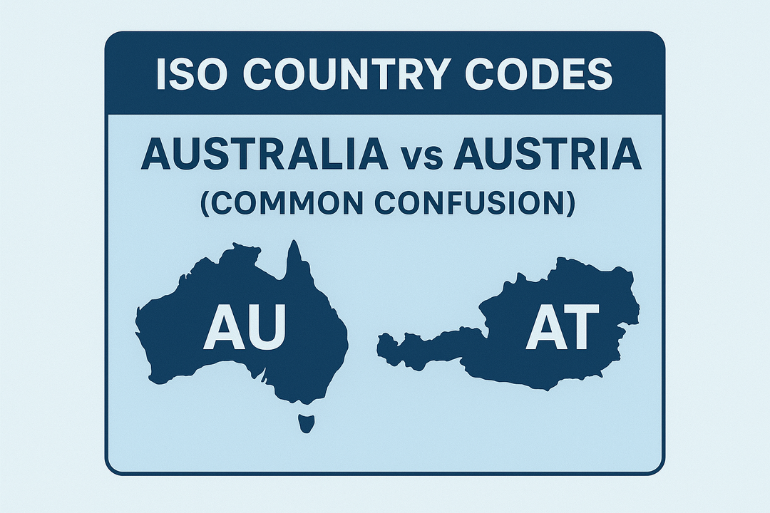 ISO Country Codes Australia vs Austria (Common Confusion)