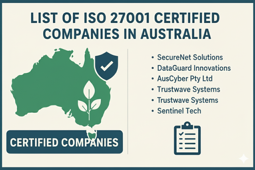 List of ISO 27001 Certified Companies in Australia