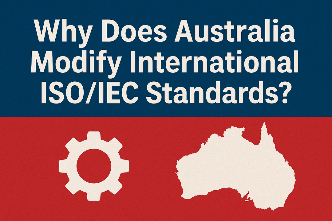 Why Does Australia Modify International ISO/IEC Standards?