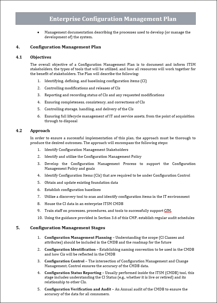 Configuration Management Templates Bundle – PM Docs