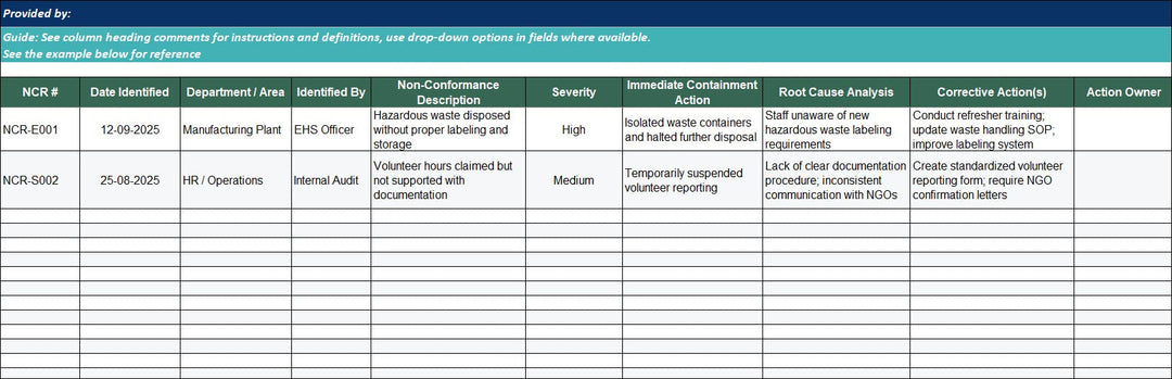 Sustainable Procurement Policy